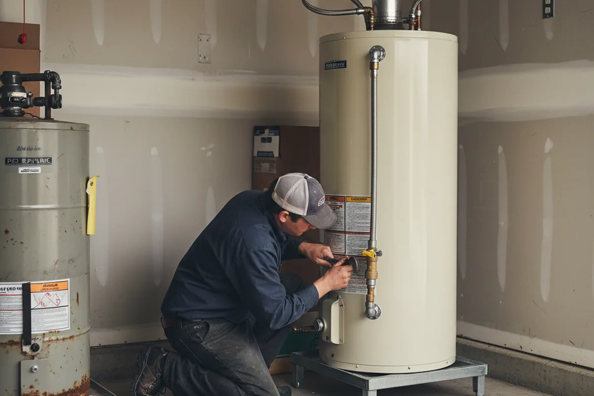 Water heater and shutoff valve replacement in Cedarcreek